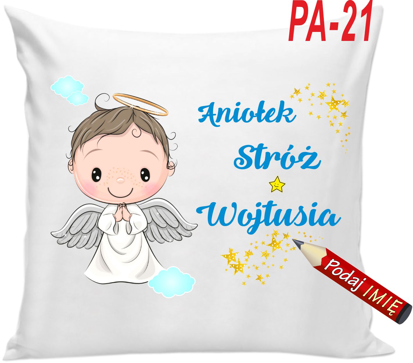 

Poduszka Aniołek z Imieniem Imię Komunia