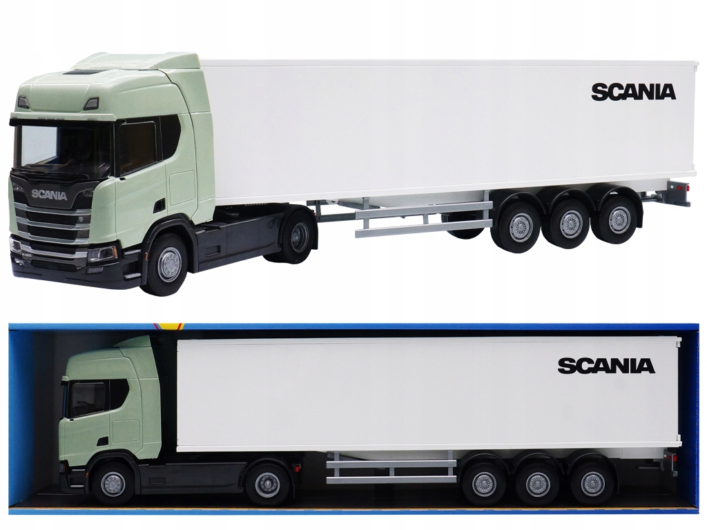 Ciężarówka Scania R450 CR20H Naczepa Firanka 1:25 Emek 2778736
