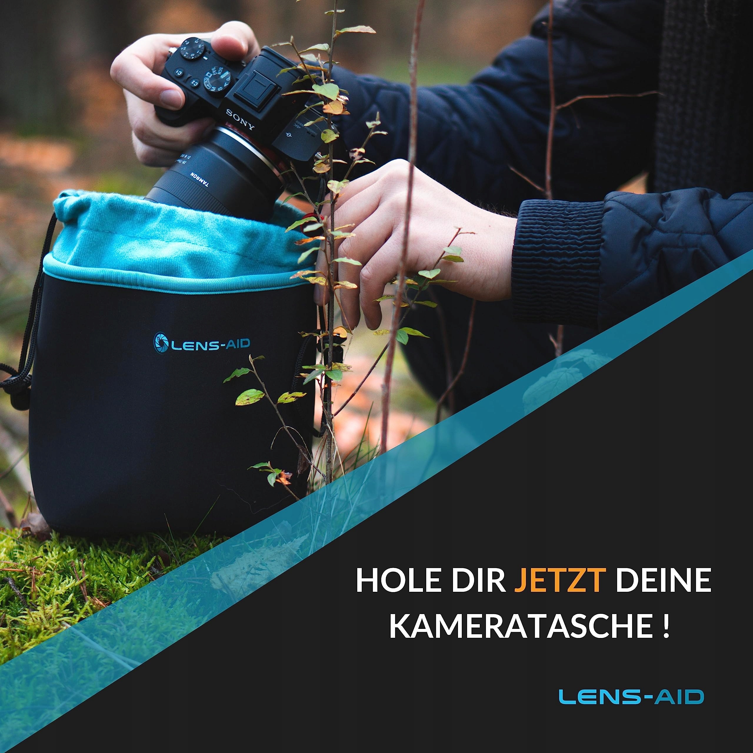 LENS-AID Neoprenowy Pokrowiec Na Kamerę Z Ochronną Wyściółką 3 Sztuki — miniatura 7