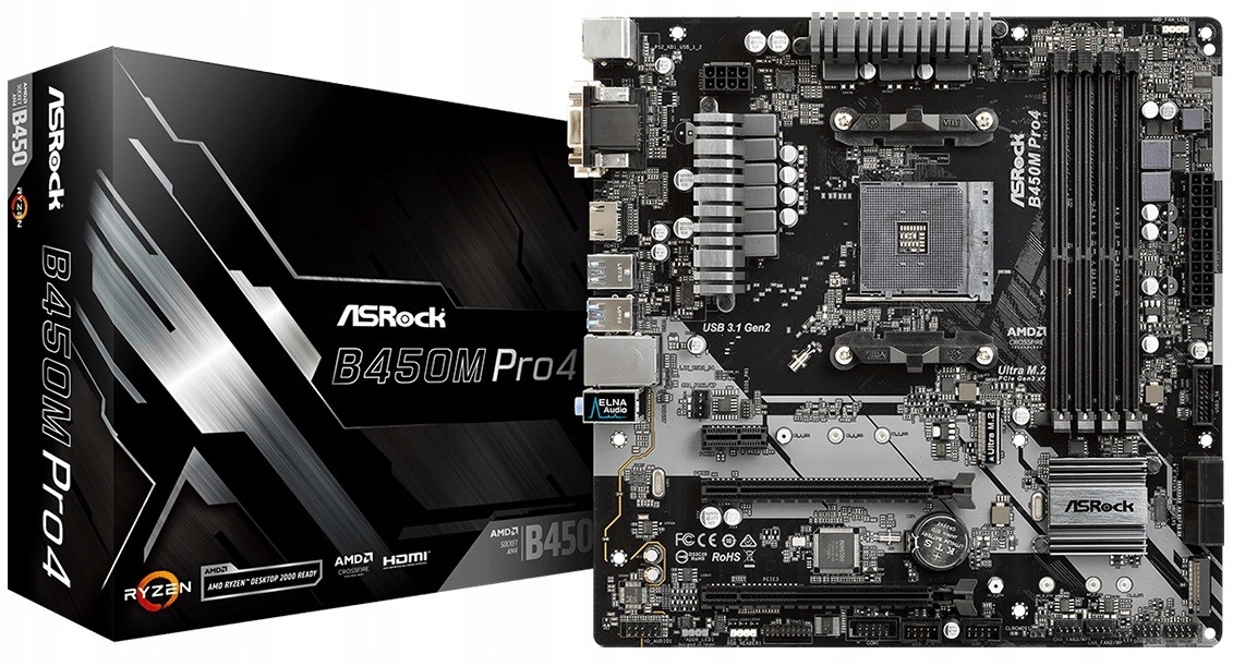 Asrock B450m Pro4 - Niska cena na Allegro