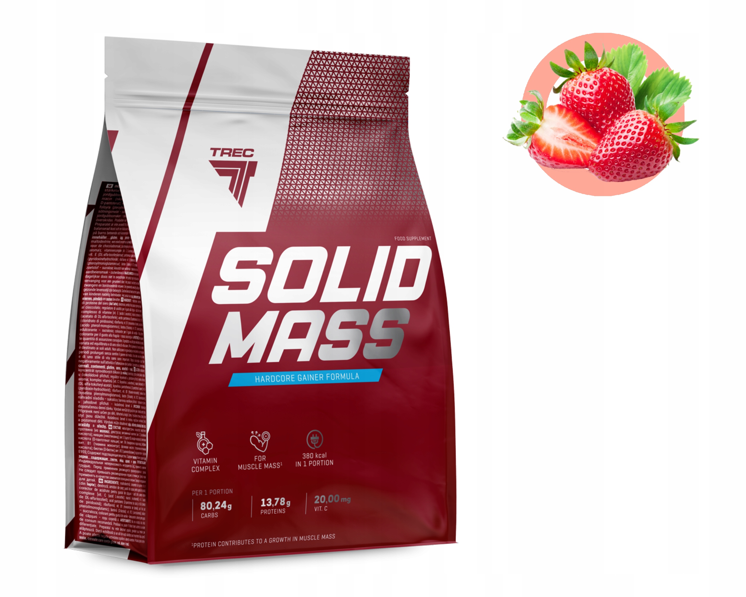 Trec Solid Mass 5800g Gainer Masa Uhlíkové Bílkoviny