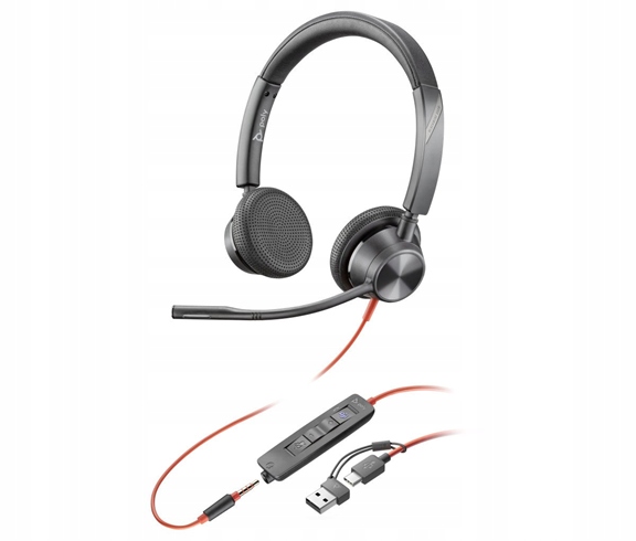 Hp Poly Blackwire 3325 Ms Teams náhlavná súprava, 3.5 mm jack Usb-c/a…