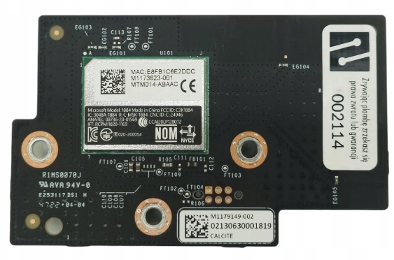 Karta Rf modul WiFi Xbox Series S M1175450-001 Servis Konsol One PS5 Krakov