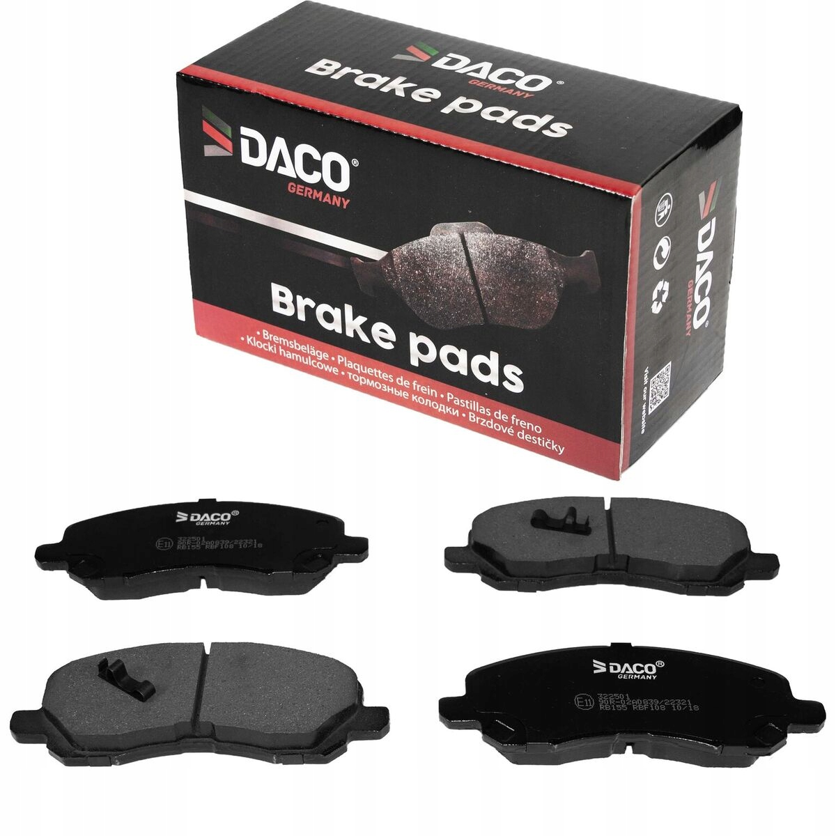 Klocki hamulcowe DACO PRZÓD Lancer Compass Caliber Producent części DACO