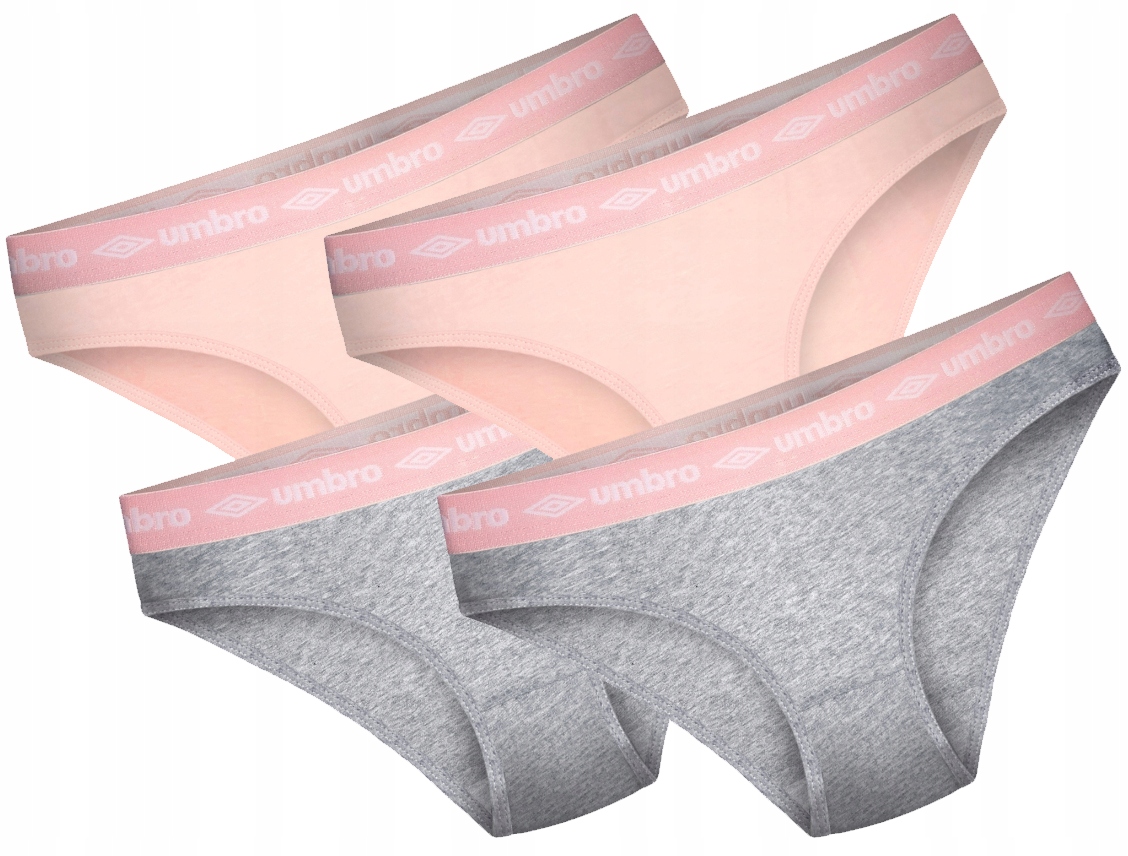 

Umbro Figi Damskie Sportowe 4 Szt Różowy- Szary M