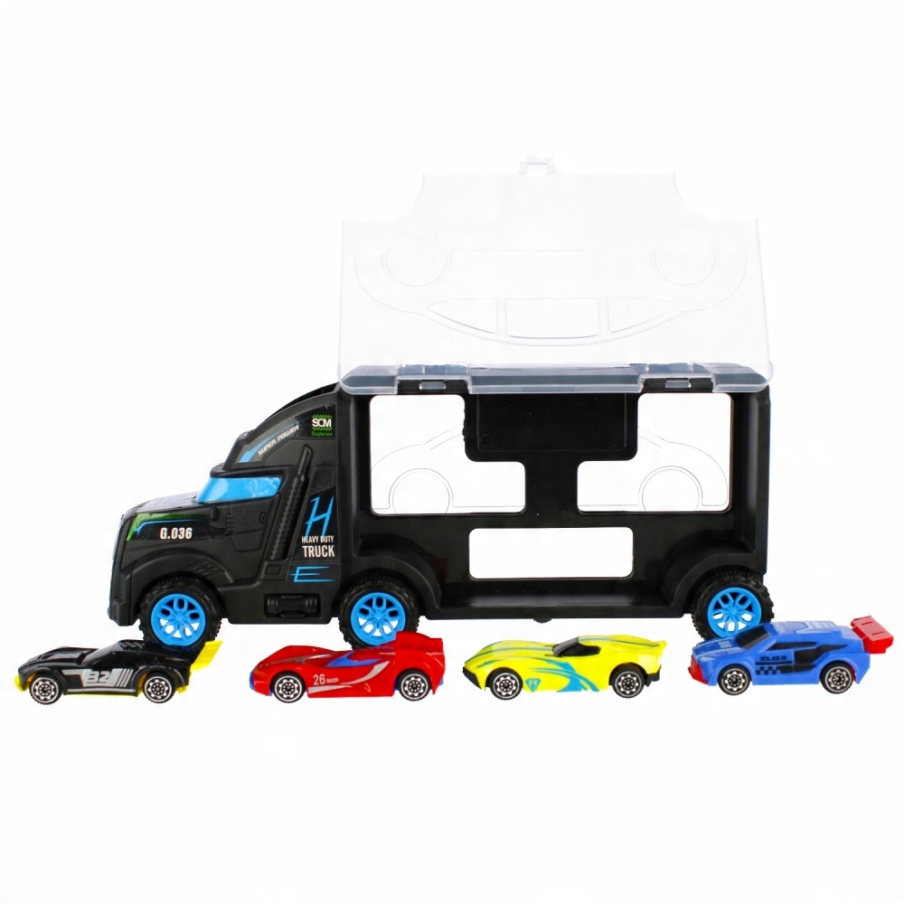 

Ciężarówka Transporter + 4 Autka