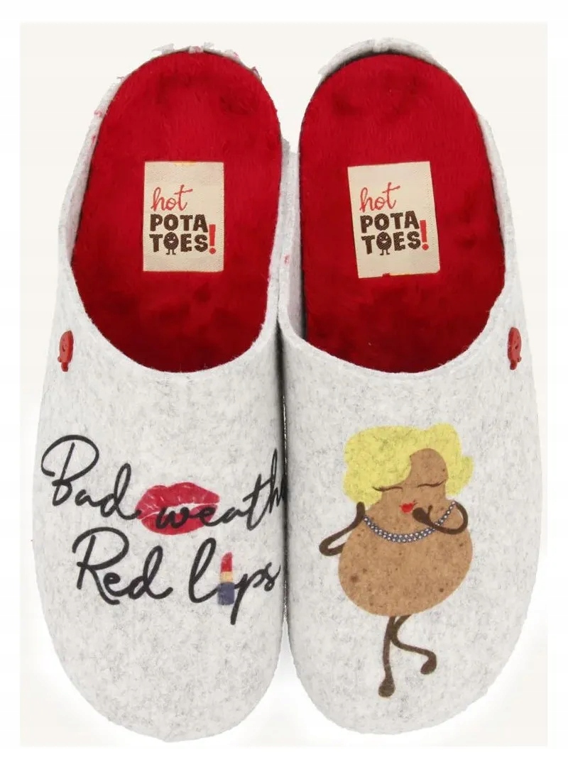 Pantofle s bramborem Hot Potatoes By Gioseppo 64627 Grey 41