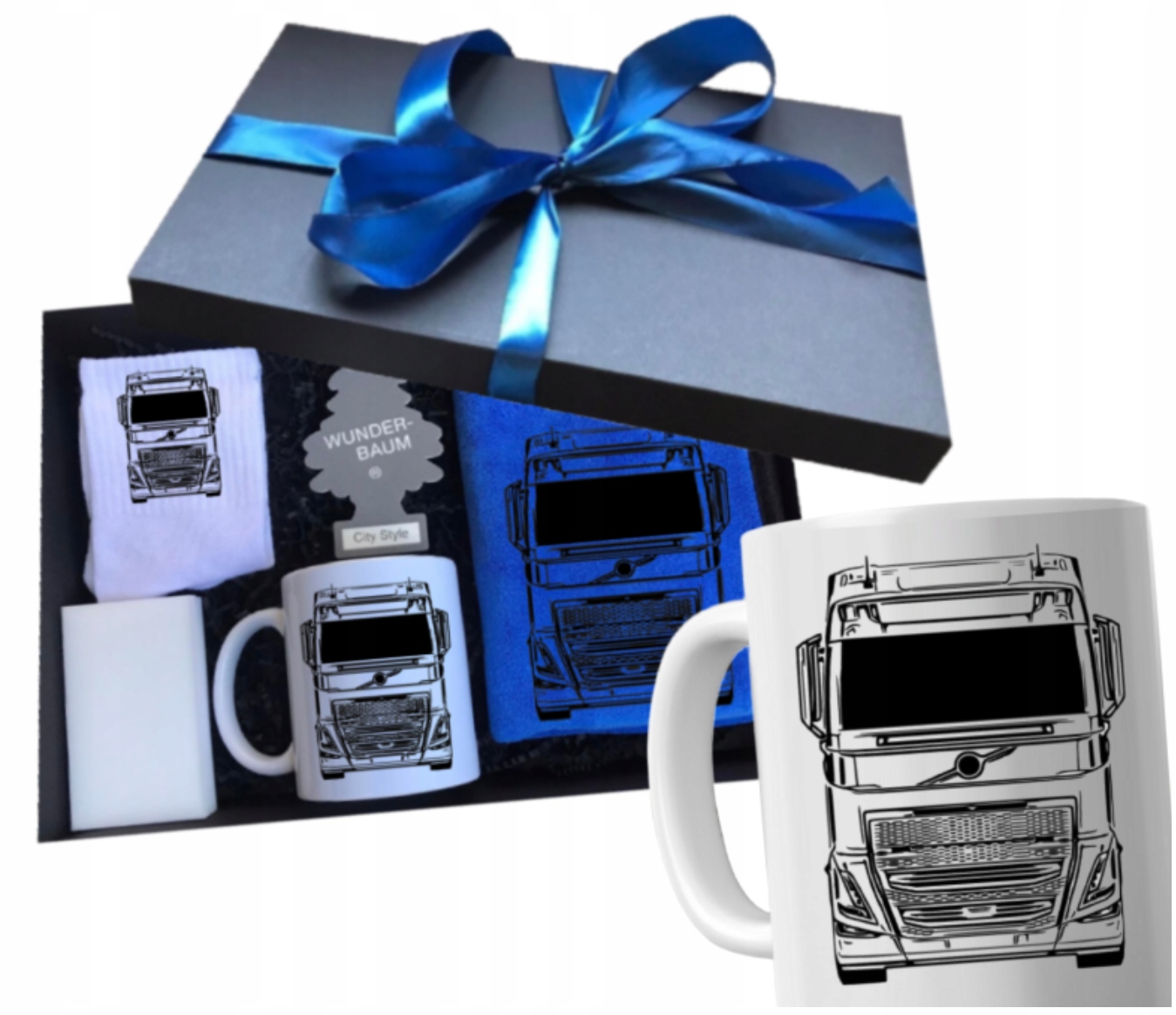 Automobilový set dárek hrnek Pro Tirovce pro řidiče auta Volvo