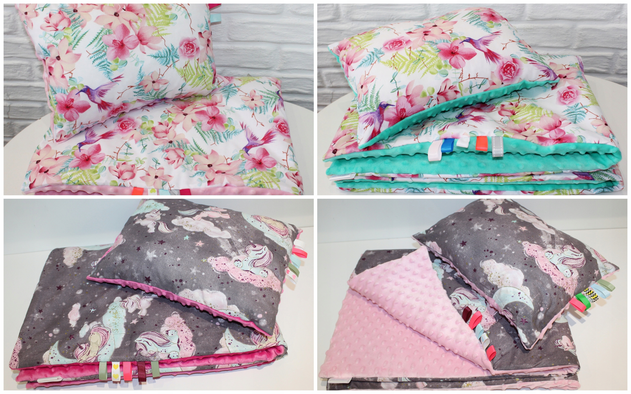 Pościel Minky do Przedszkola 100x150 60x40 Kocyk Długość kołdry 150 cm