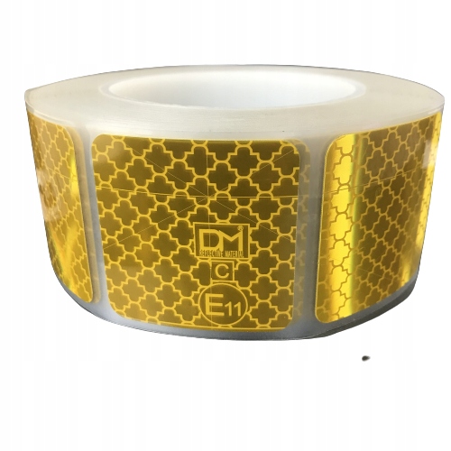 

Taśma odblaskowa kostka Premium Żółta Homologacja