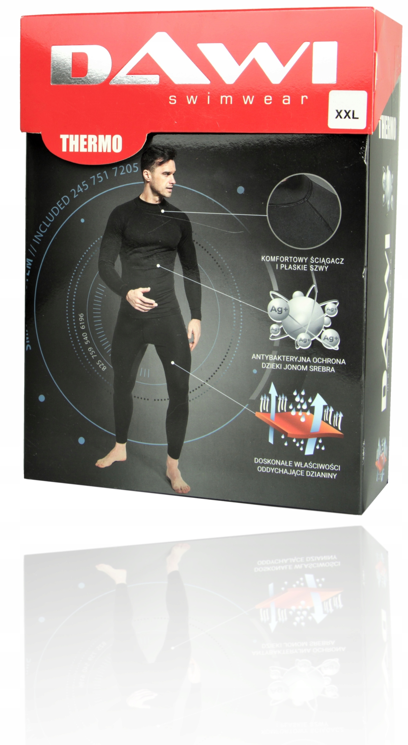 KOSZULKA TERMOAKTYWNA MĘSKA DŁUGI RĘKAW OCIEPLANA PODKOSZULEK POLSKA r. M EAN (GTIN) 5907525683334