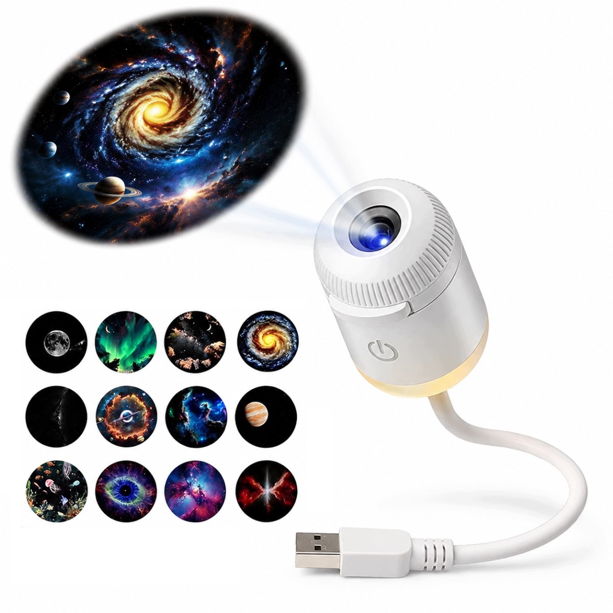 12 W1 Projektor Galaxy Projektor Rozgwieżdżonego Nieba Z Lampką Nocną Ocean