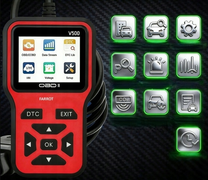 Skaner diagnostyczny interfejs OBD2 tester kasowanie kodów błędów osobowych