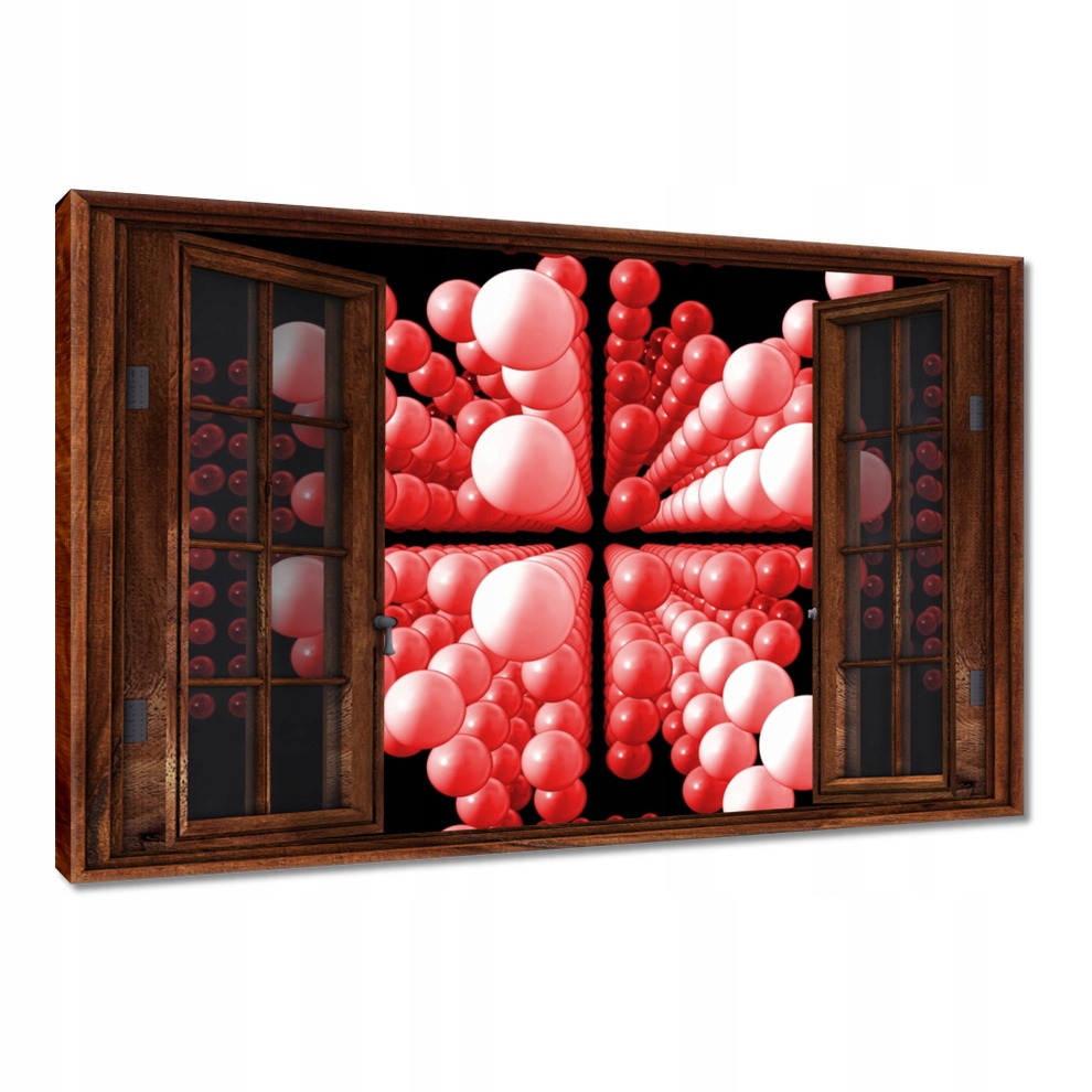 

Obrazy 120x80 Czerwone kulki Matrix