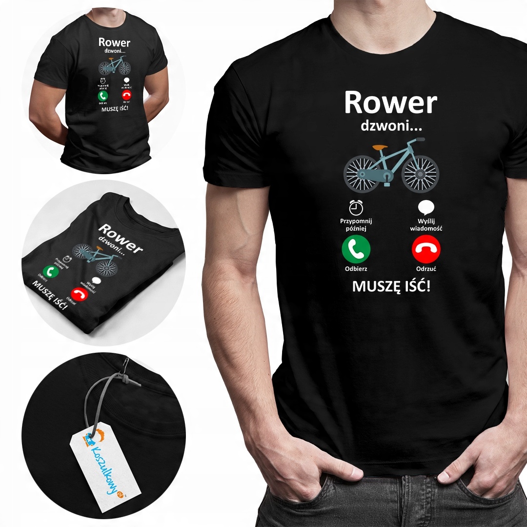 

Rower dzwoni koszulka dla rowerzysty
