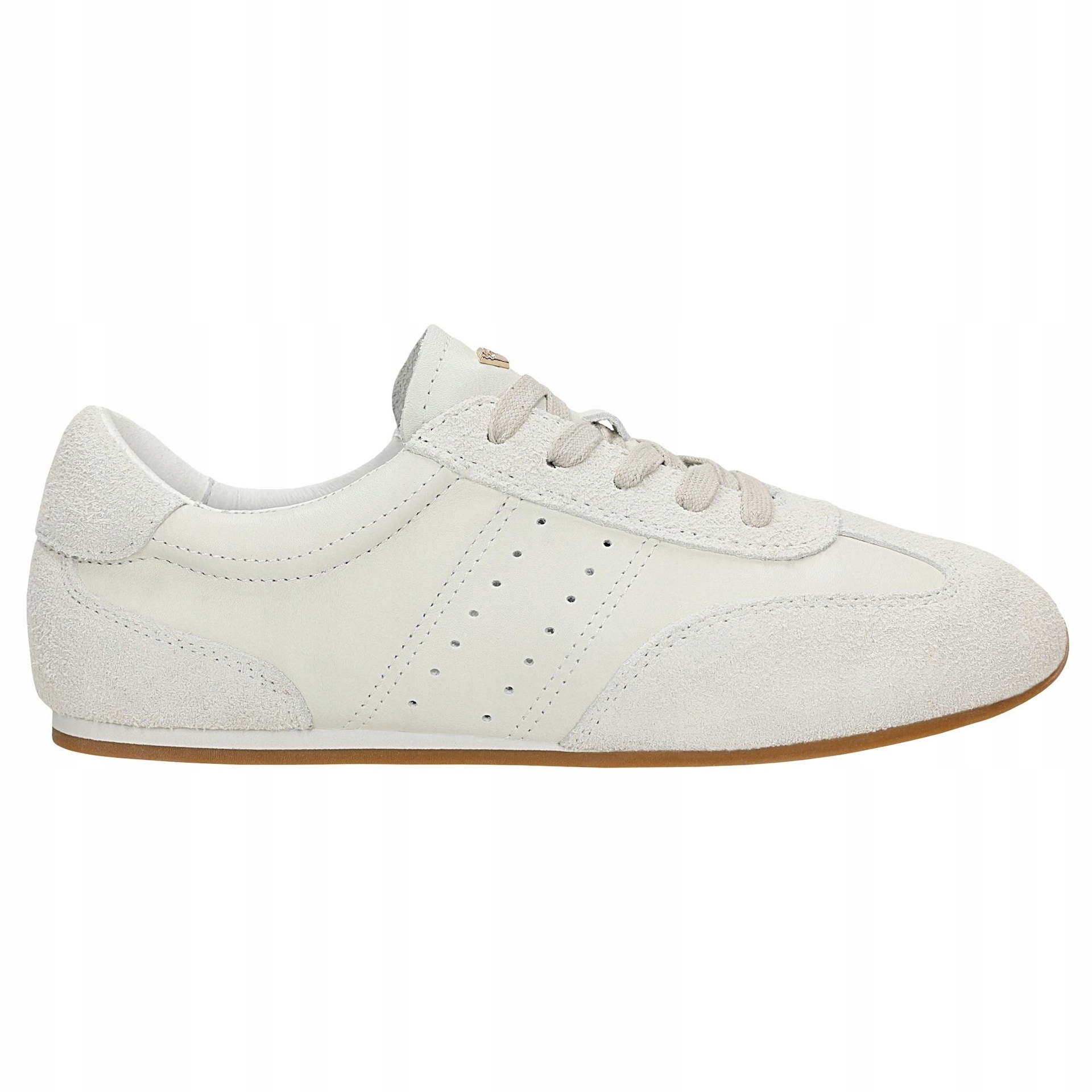 Světle béžové dámské tenisky s nízkou podrážkou, velikost vel.