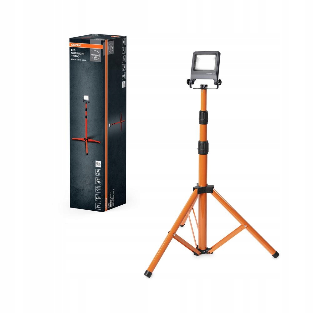 Vonkajší Led reflektor na statíve 20W 4000K 1700lm IP65 Worklights