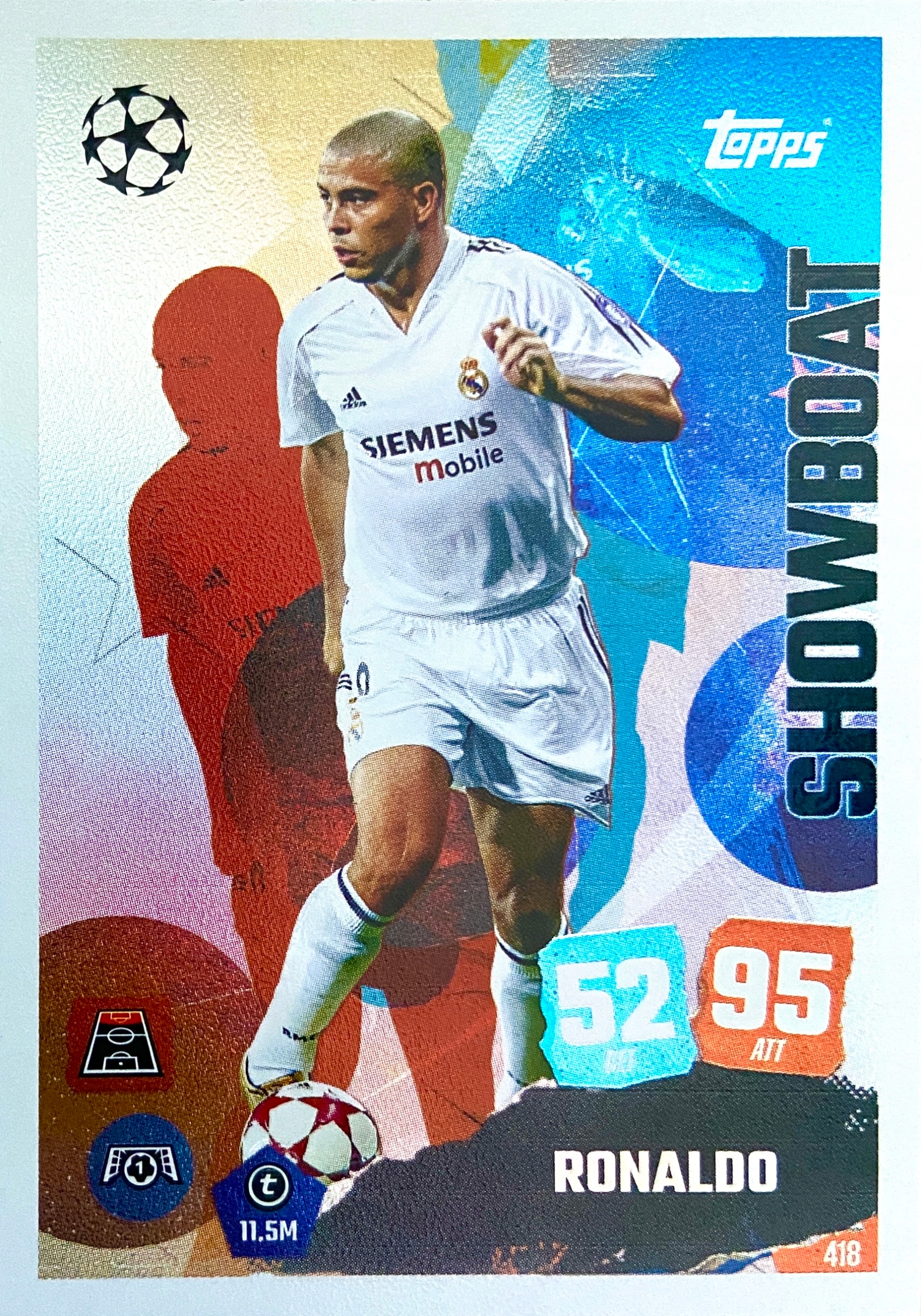 Match Attax Ucl 2025/26 2026 Showboat 418 Ronaldo Real Madryt