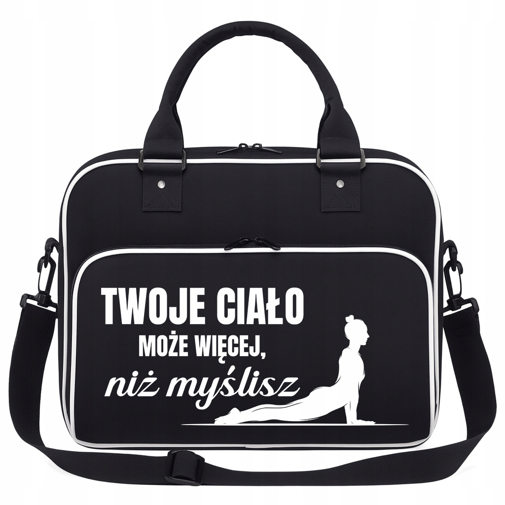 Taška Černá Tělo Může Být Více Prostorná Pro Posilovnu Trénink Fitness Pilates