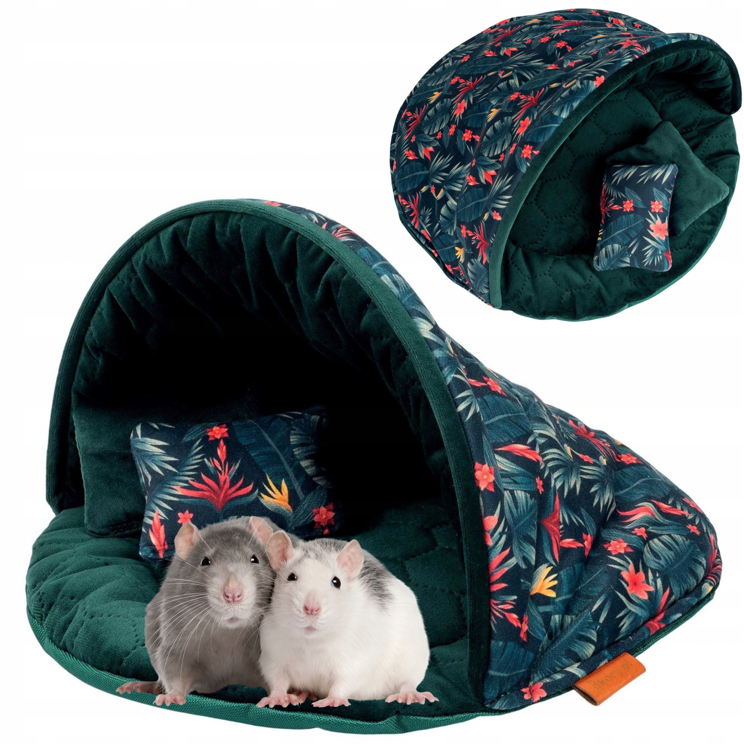 Levně Domeček Pelíšek Velký Potah Mušle pro Hlodavce Králíka Morče 30x18cm