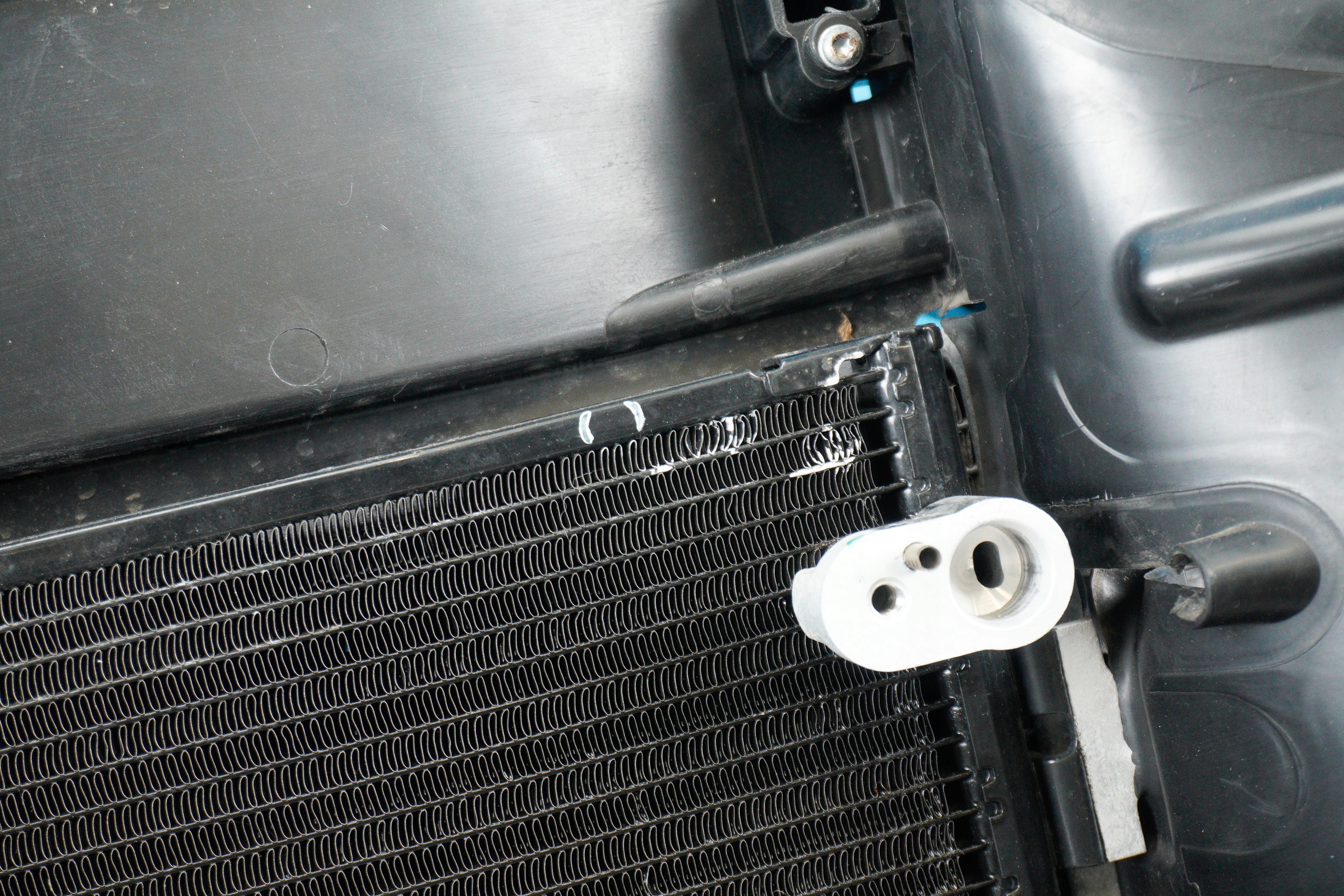 support panel for radiators radiator fans komplet Audi A8 4H Lift 3.0TDI 4H0805594E