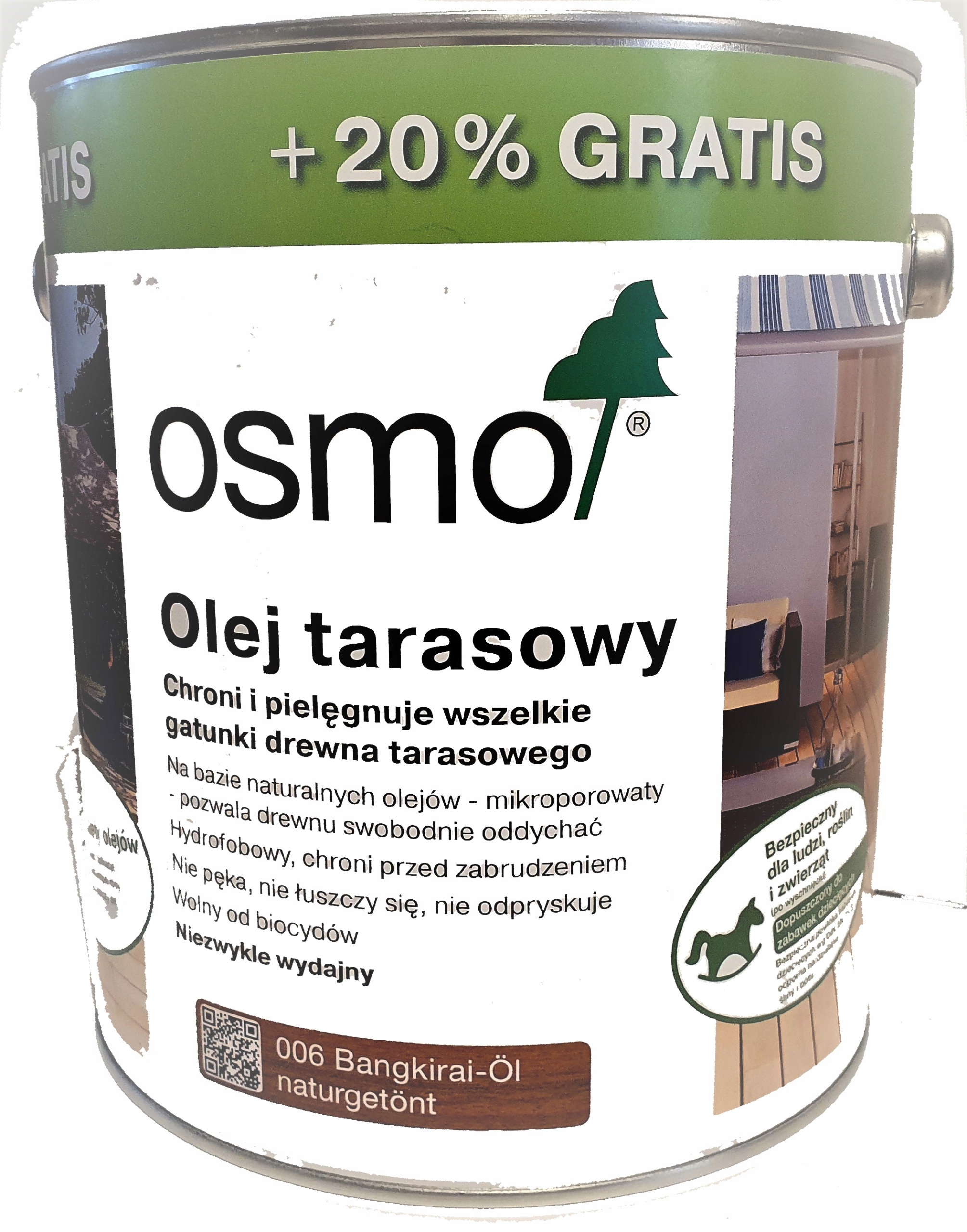 

Osmo 006 Olej do tarasów 3l Bangkiraj