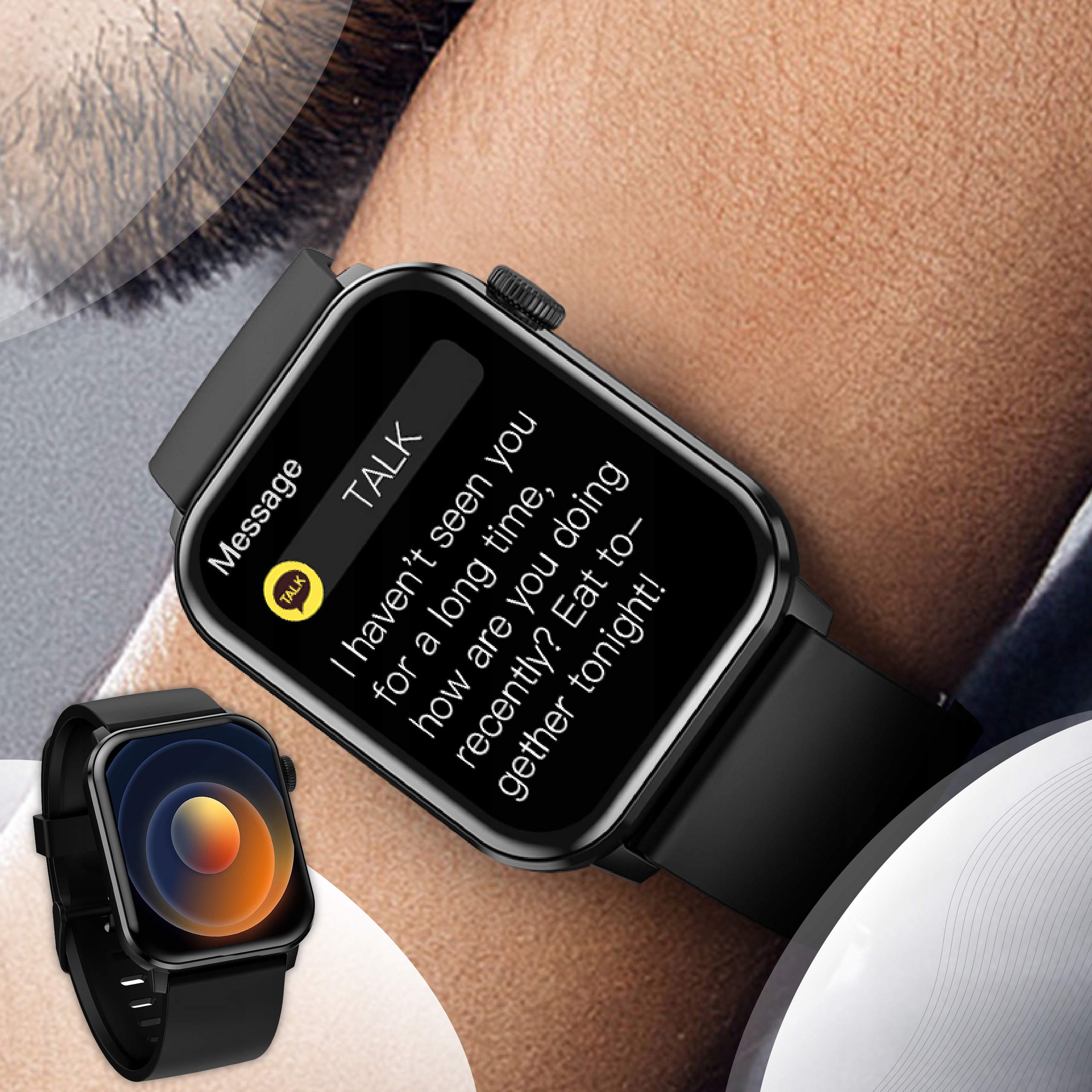SMARTWATCH MĘSKI DAMSKI ZEGAREK SPORTOWY GRY PULS ROZMOWY SMART WATCH SMS Rodzaj smartwatch