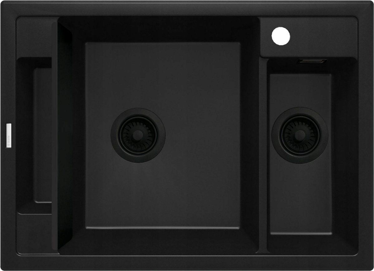 Deante Granitový dřez 1,5-komorový Magnetic Nero 69x50 Zápustný