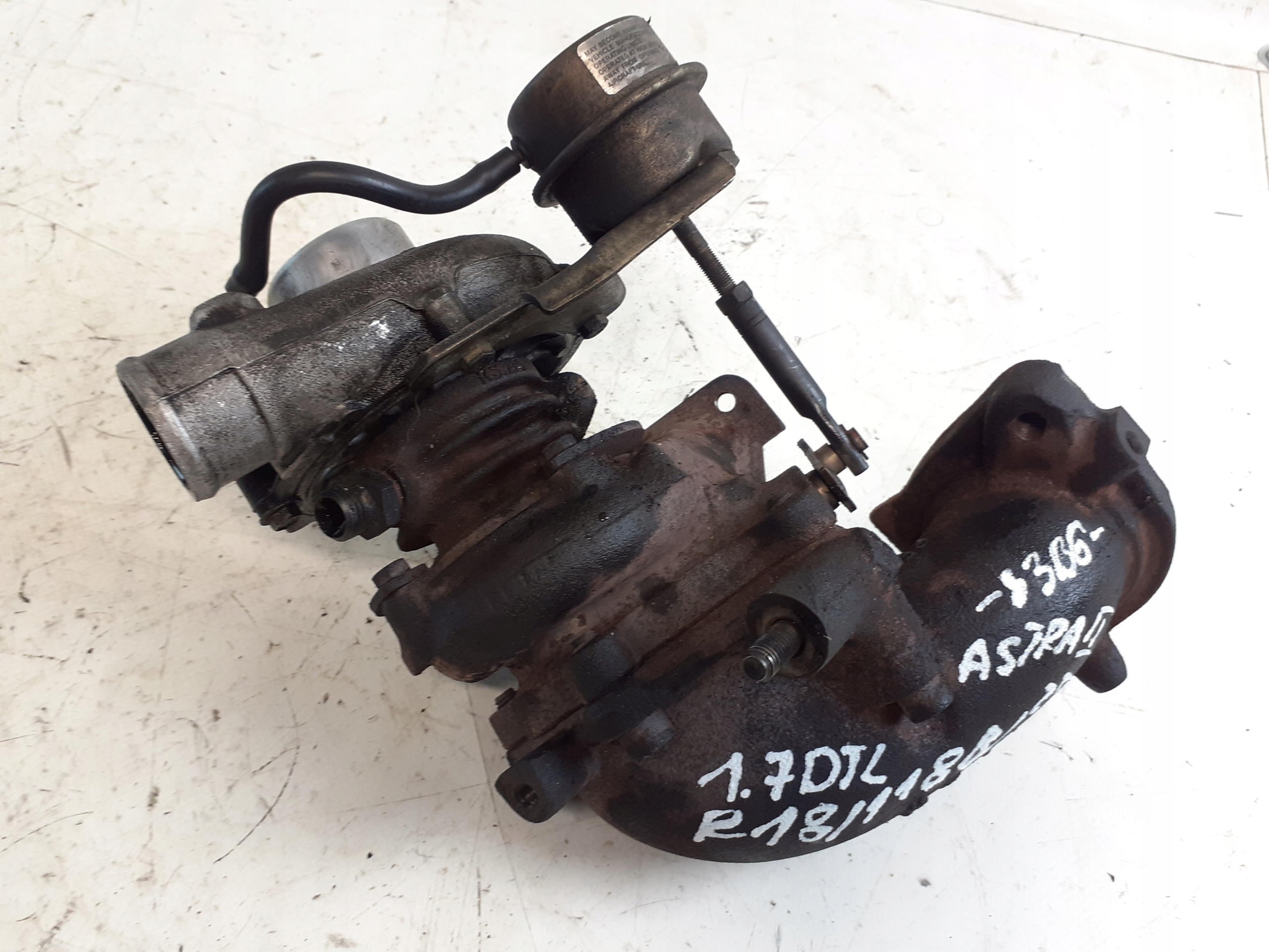 turbo OPEL ASTRA G 1.7 TD 90530995