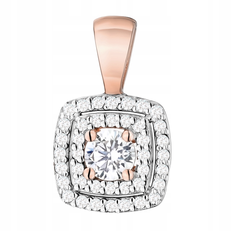 Zlatý Přívěsek Dámský pr. 585 14k Klasický laboratorní diamant 0,50ct