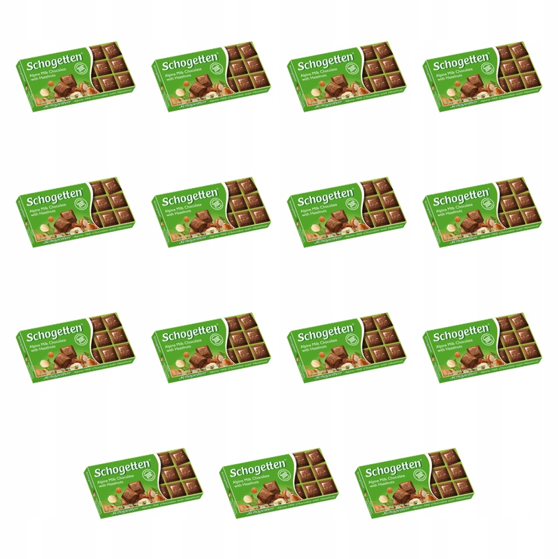 Schogetten Alpine Milk with Hazelnuts 100g X15