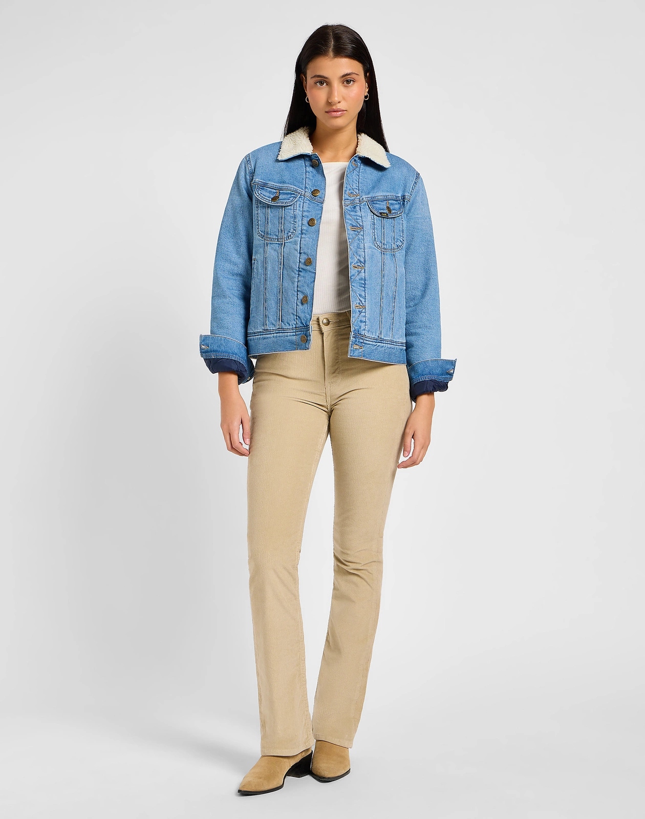 Dámská zimní bunda Lee Sherpa Rider Blue Voyage 112355437 Xs