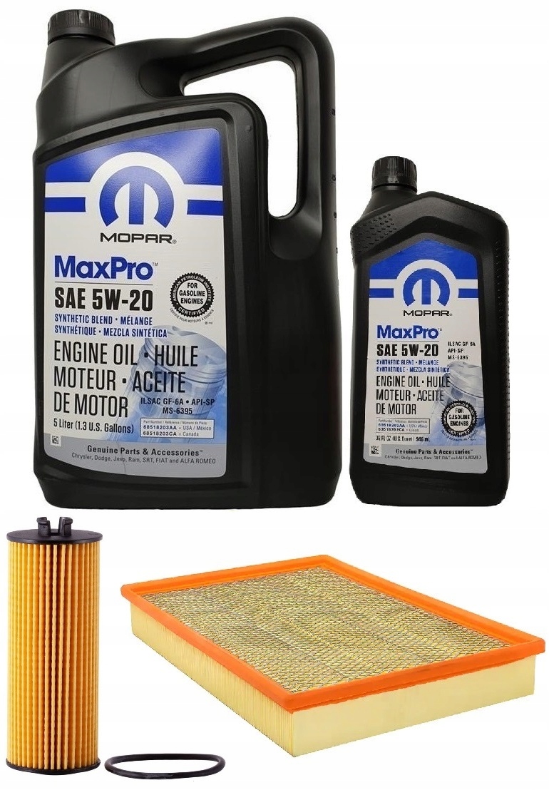 MOPAR 5W20 6L + FILTRY RAM 1500 3,6 2013