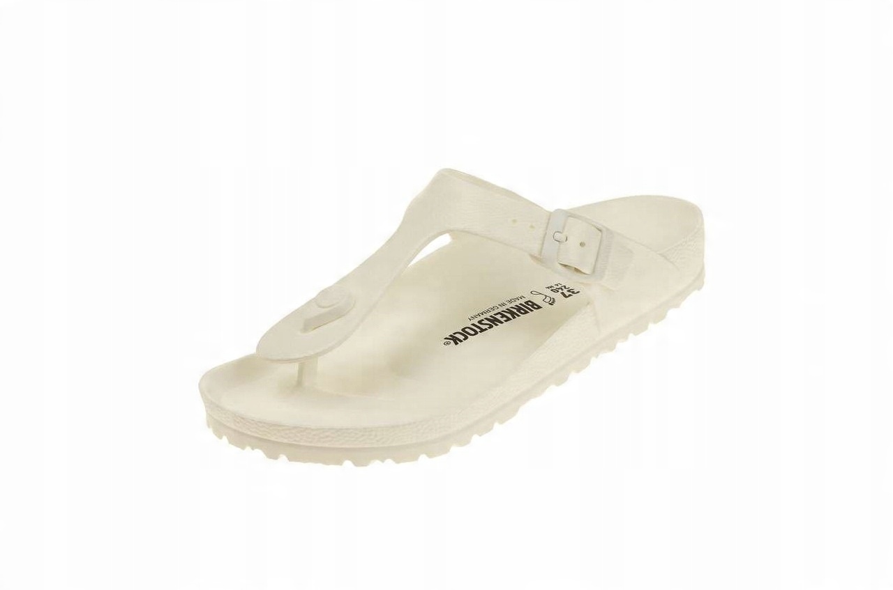 

Birkenstock Gizeh zdrowotne klapki damskie białe