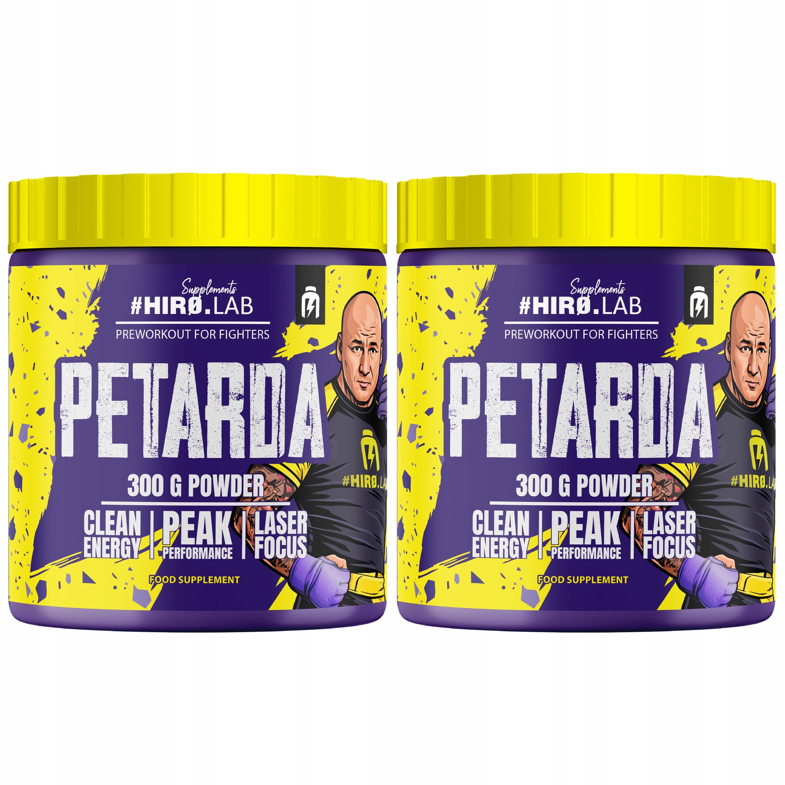 2x Předtréninkovka Petarda 300g Ananas Limetka Kofein Aminokyselina Hořčík Hi