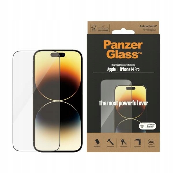 Tvrzené sklo pro iPhone 14 Pro PanzerGlass Antibakteriální