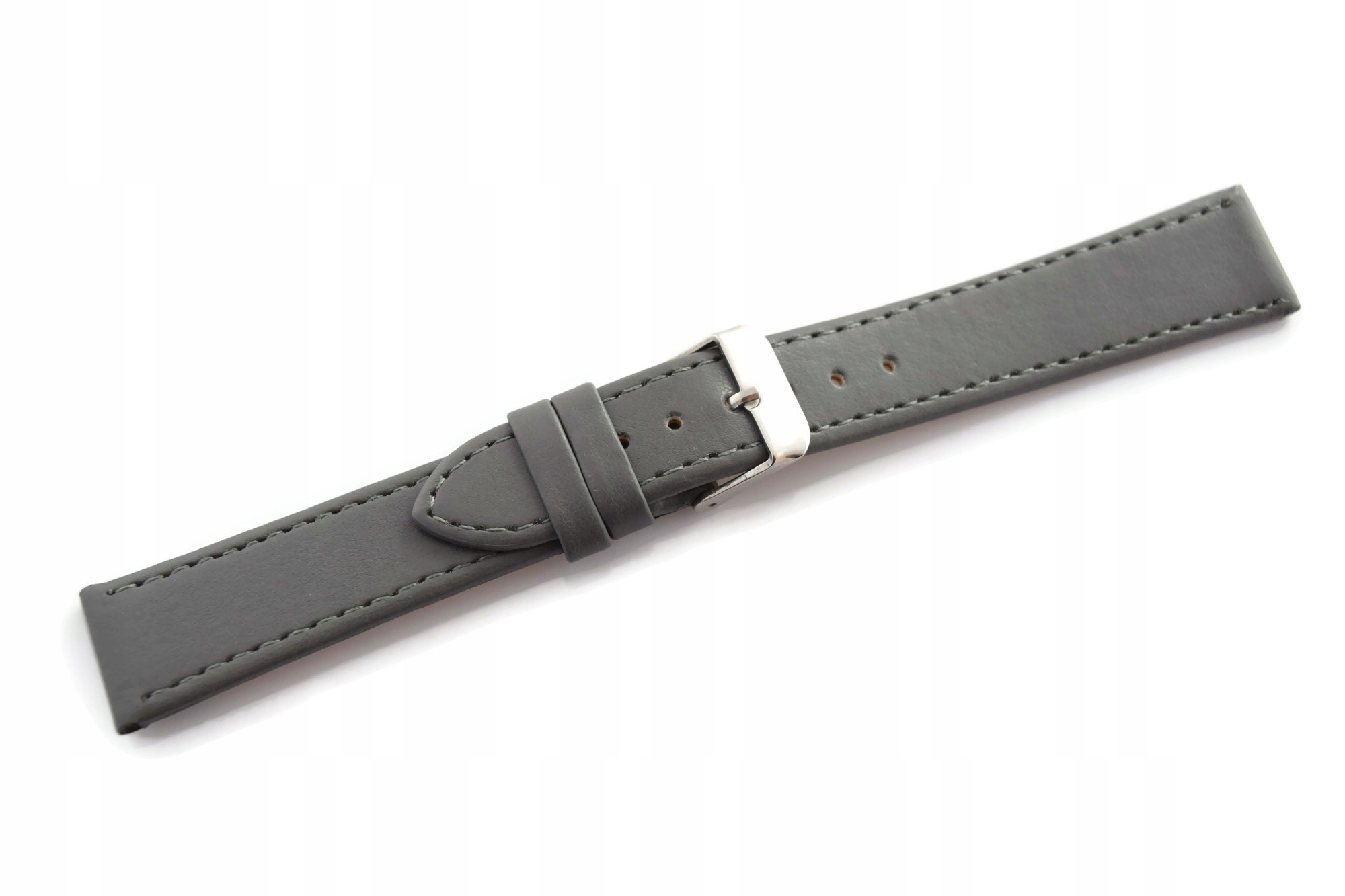 PASEK DO ZEGARKA TOSCANA SZARY 16MM MOCNY