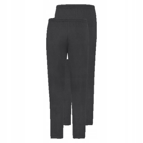2x Pánské tepláky s volnými nohavicemi Fruit Of The Loom černé XL