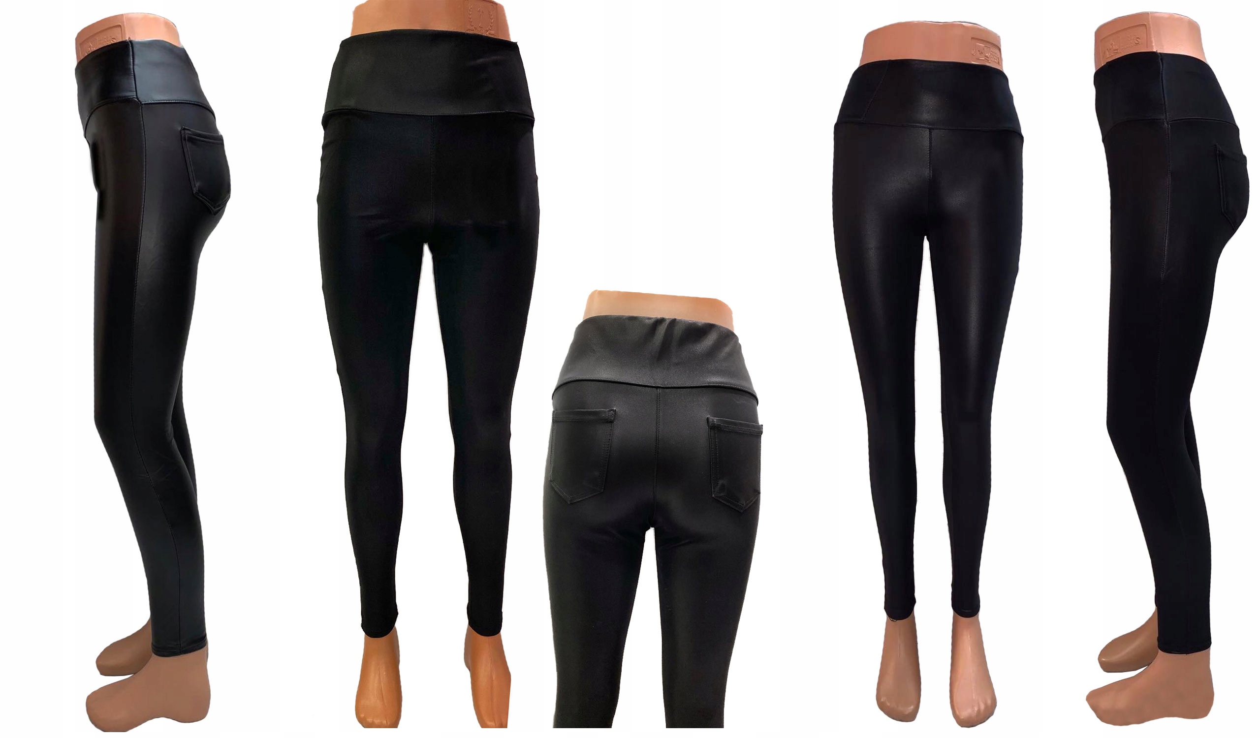 LEGINSY LATEX RURKI SKÓRZANE SPODNIE GETRY LATEKS Kolor wielokolorowy