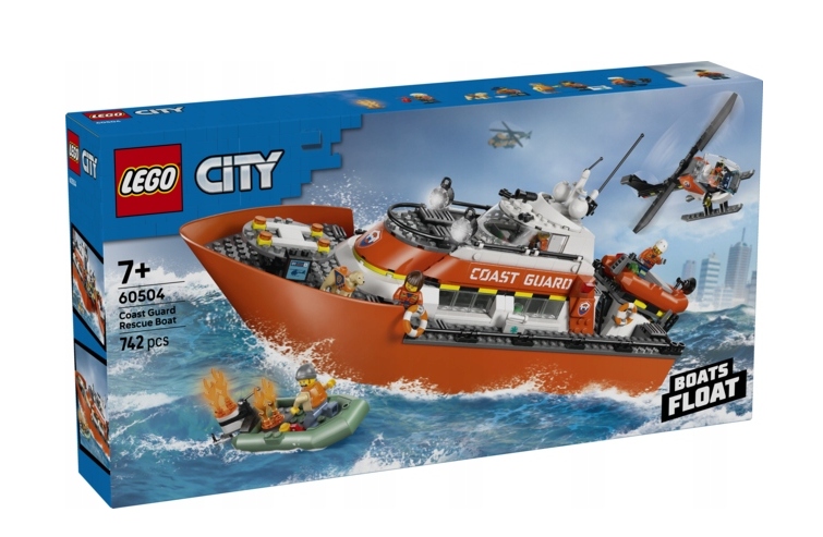 Lego 60504 City Loď A Vrtulník Pobřežní Stráže