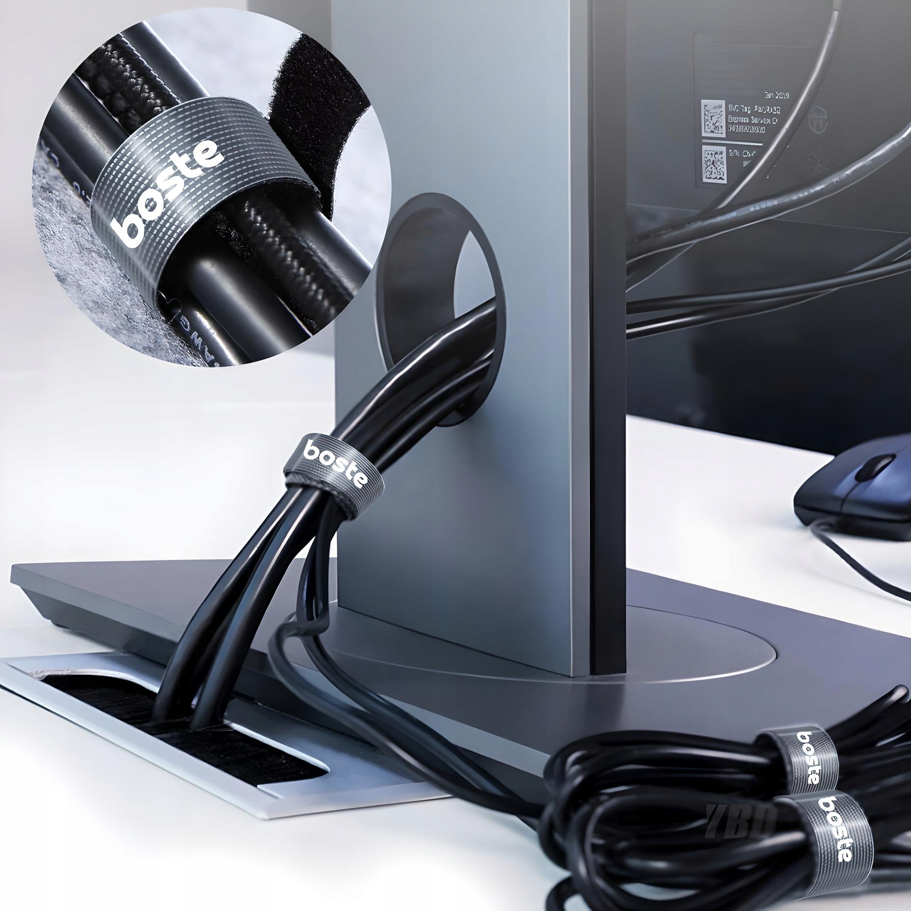 BOSTE MOCNA UNIWERSALNA TAŚMA RZEPOWA RZEP ORGANIZER KABLI REGULOWANA 1M Stan opakowania oryginalne