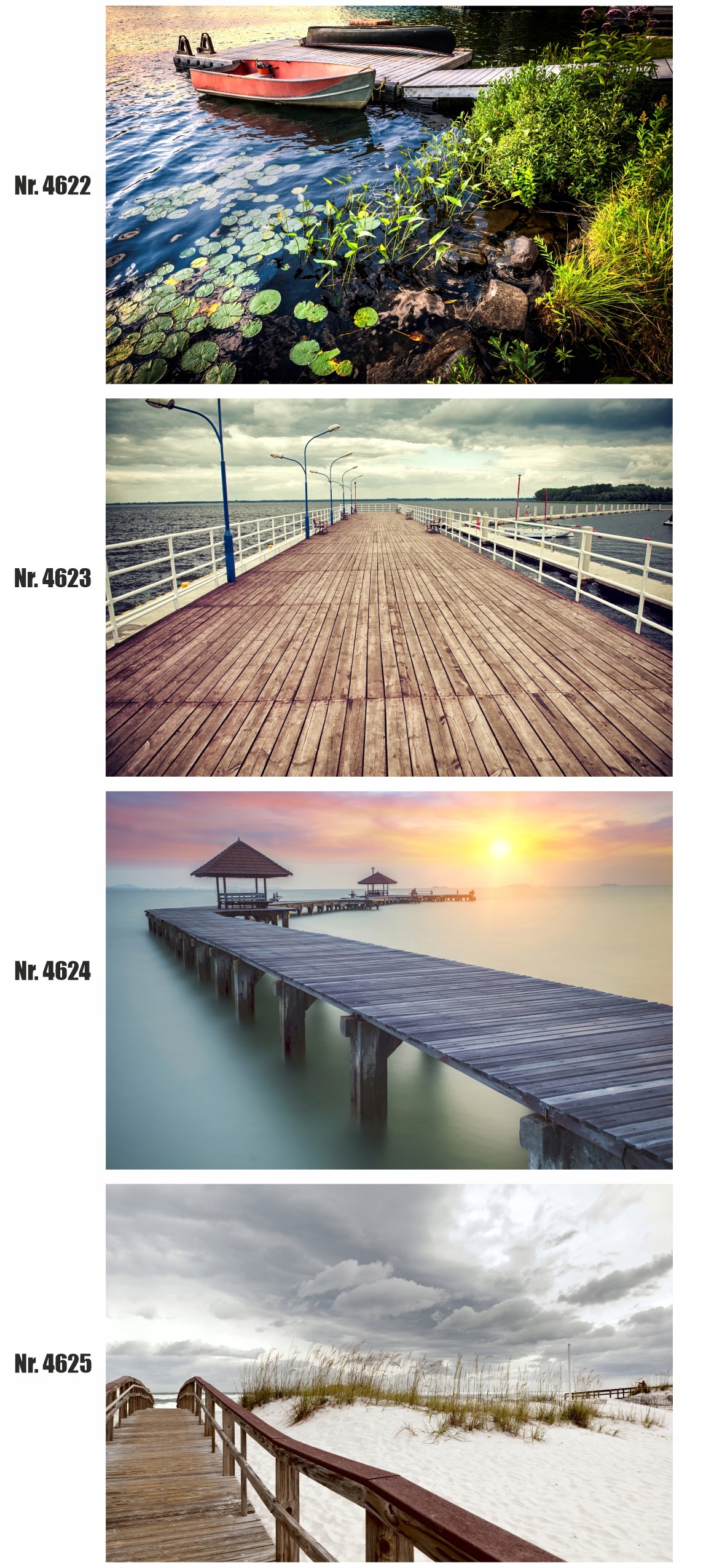 plakat molo, jezioro, drzewa, wyspa, 3d, 91x61cm Kod producenta p150