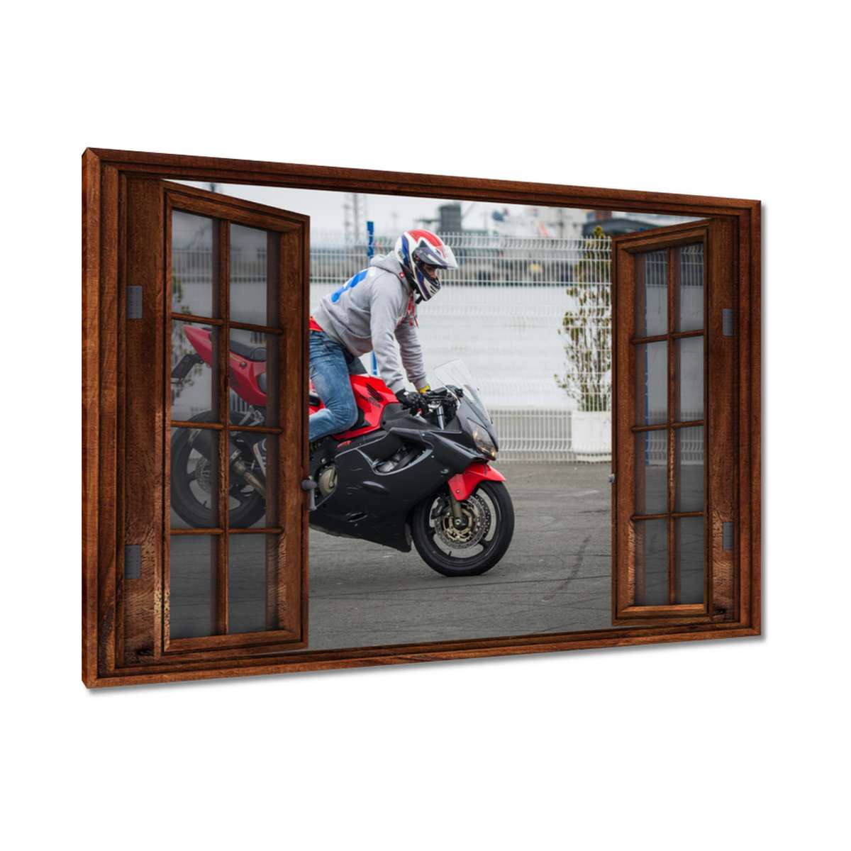Obrazy 120x80 Jízda na předním kole
