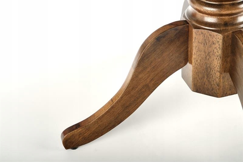 STÓŁ WILLIAM OKRĄGŁY fi90 ORZECH ROZKŁADANY HALMAR Materiał drewno