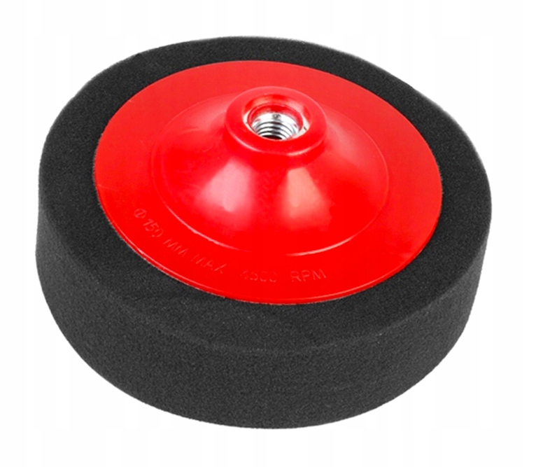 

Gąbka polerska 150mm x 45mm, gwint M14, czarna