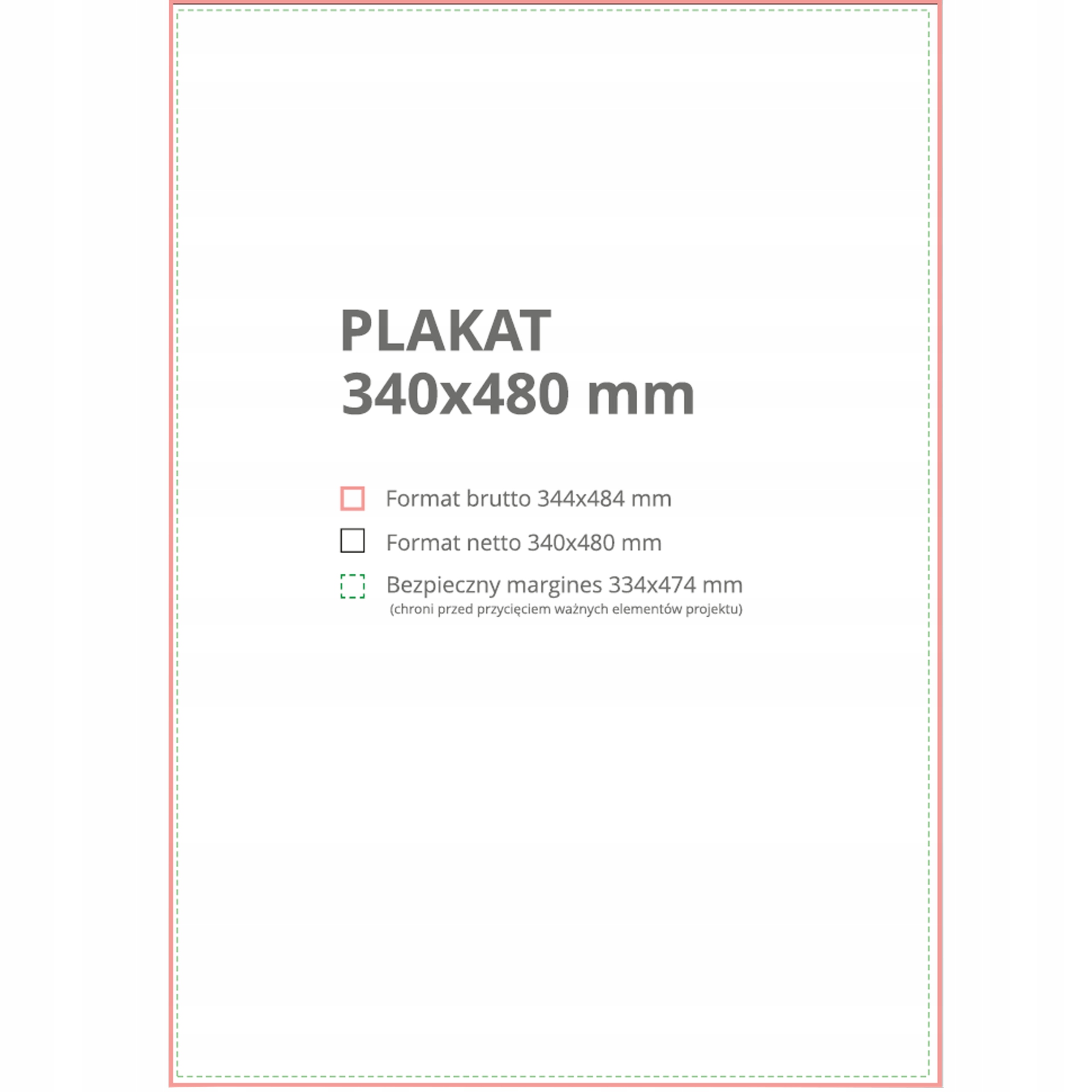 PLAKAT B3 480x340mm PLAKATY DRUK OFFSET PROJEKT WYDRUK PLAKATÓW DRUK 50szt Format papieru B3