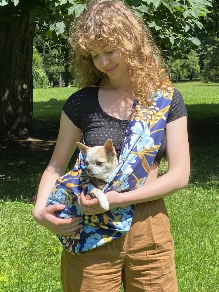 Levně Bavlněné nosítko pro psy LazyDogs Cotton Magic