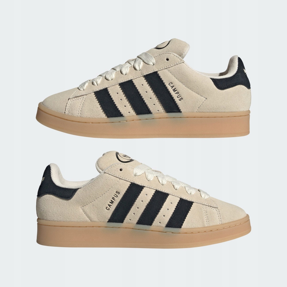 Pánské Krémové Semišové Tenisky Adidas Campus 00S 44