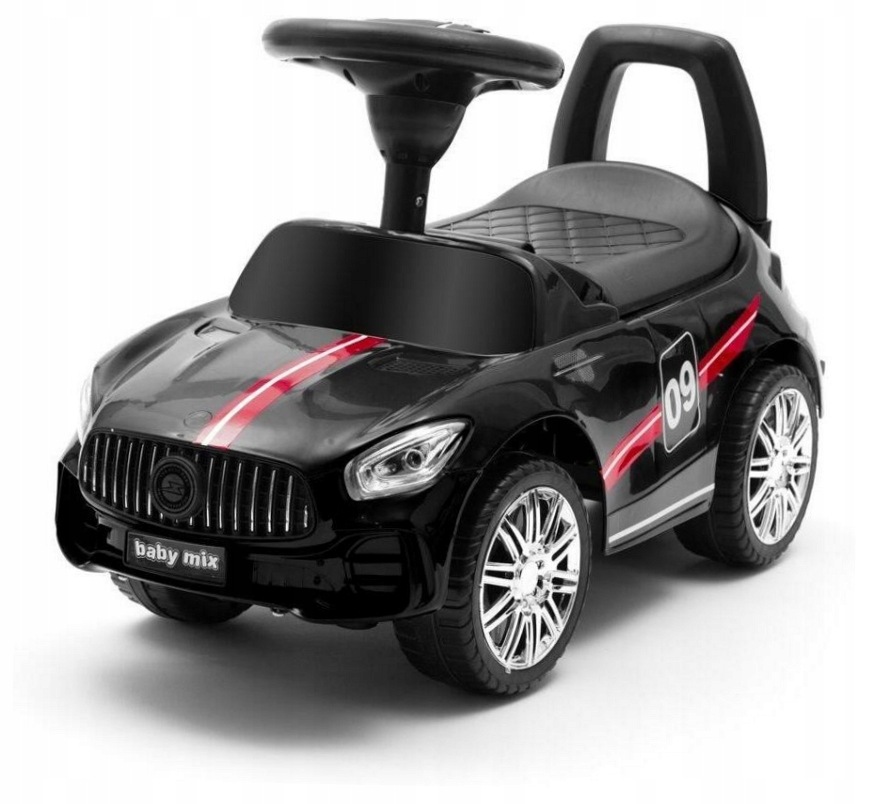 Jeździk dziecięcy z dźwiękiem Racer czarny