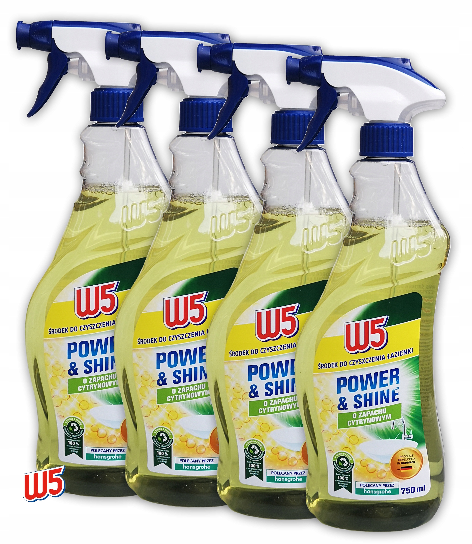 

Płyn W5 Do Czyszczenia Łazienki lemon 4x750ml